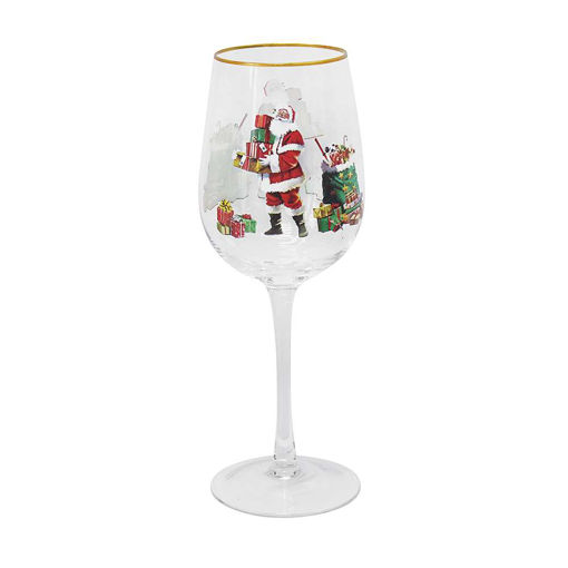 Picture of SANTA WINE GLASS